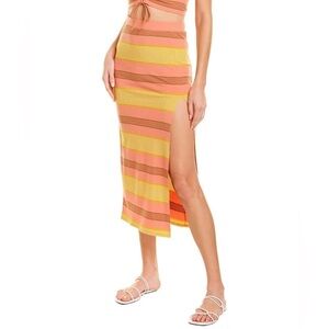L*Space Summer Daze Skirt in Beachy Keen Stripe Size Small